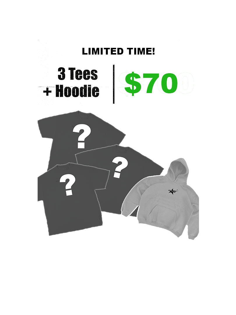 3 T-shirts + Hoodie Deal