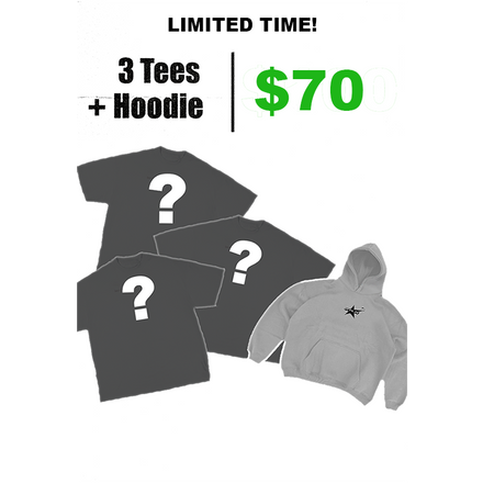 3 T-shirts + Hoodie Deal