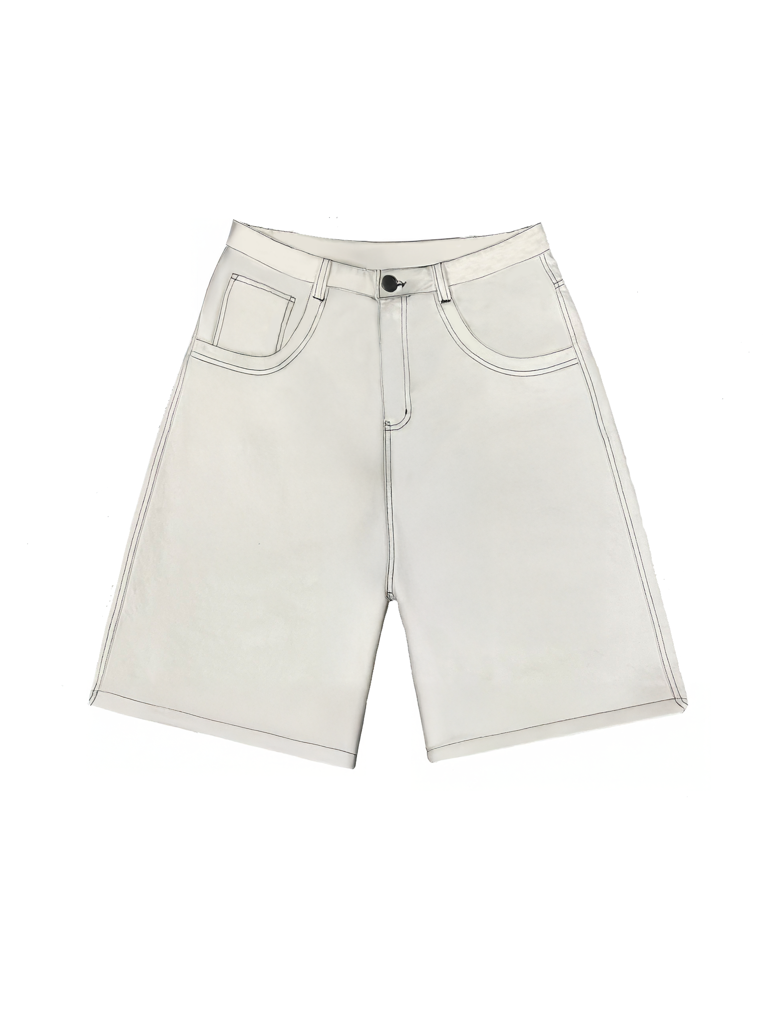 Chalks Baggy Denim Shorts - PREORDER